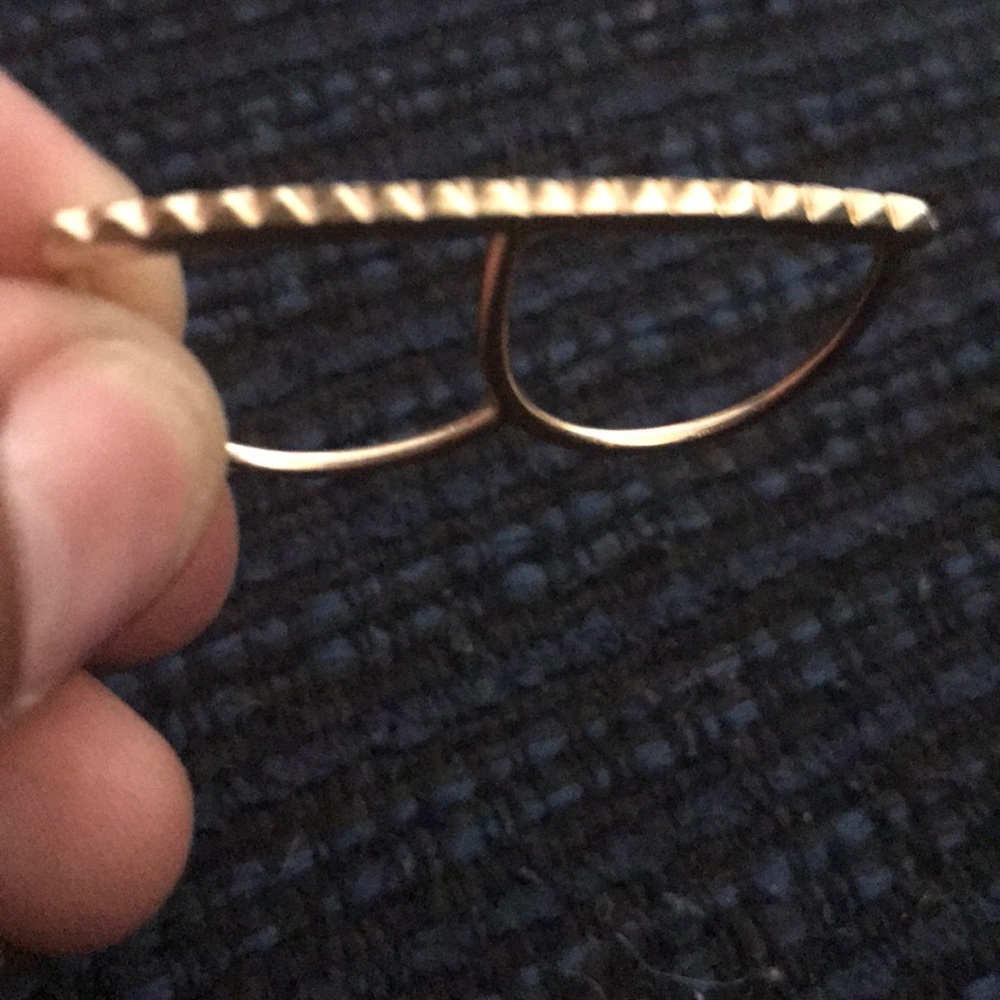 14k yellow gold 2 Finger Ring